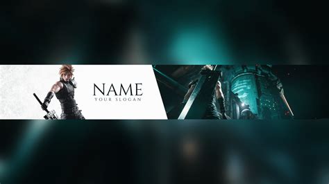 Free Ffvii Cloud Youtube Banner Template 5ergiveaways