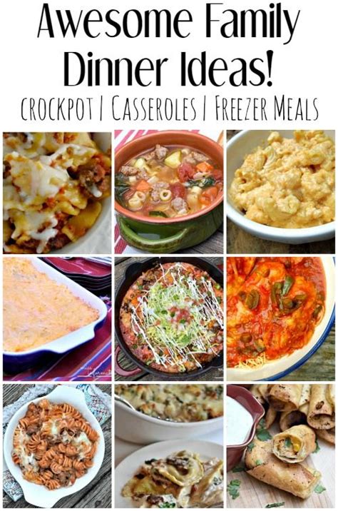 Easy Family Dinner Ideas and Recipes | Casserole recipes ...