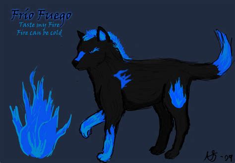 Blue Fire Wolf By Migoff On Deviantart