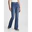 High Rise Patch Pocket Flare Jeans  Gap