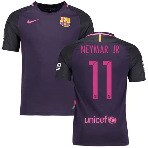 Nike Neymar Santos Barcelona Purple 201617 Away Replica Player Jersey