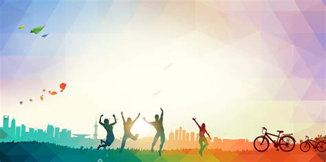 Youth Crowd Cheering Jumping Advertising Background Dream Background