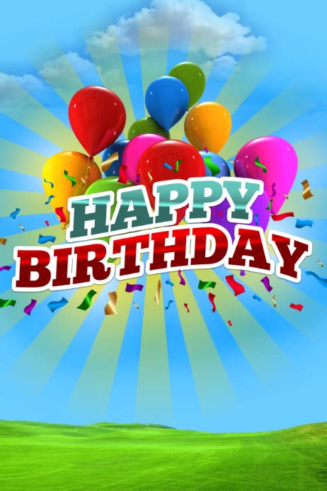 Happy Birthday Poster Template Postermywall