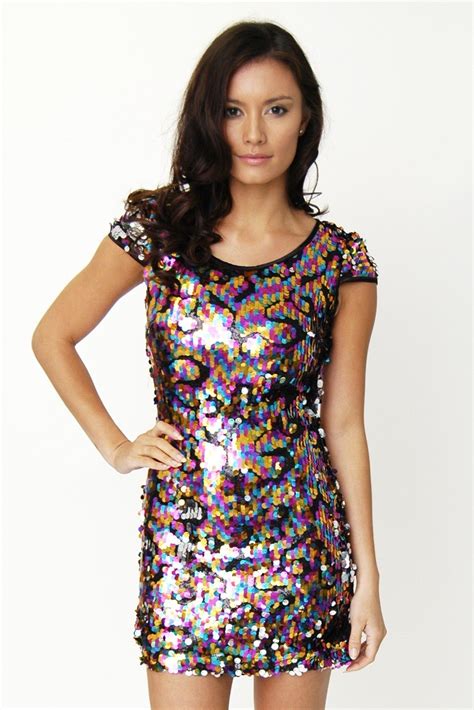 Multi Coloured Sequin Dress Perfect For New Years Multi Color