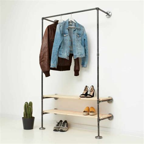 Wohneinrichtung stahlrahmen hunde bett industriedesign drinnen sitzgelegenheiten wohnideen dekoration sitzen projekte. Kleiderstange Industrial Design mit Schuhregal auf Maß online kaufen | Industriedesign garderobe ...