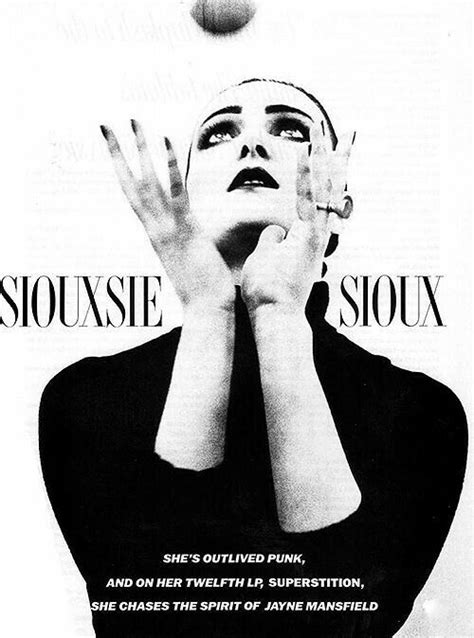 Siouxsie Sioux Es Una Cantante Y Compositora Inglesa Conocida Por Ser