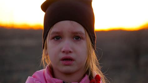 Sad Girl Crying During Sunset On Nature Stock Footage Sbv 322822524