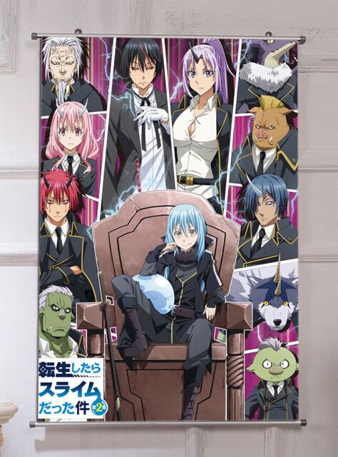 Anime That Time I Got Reincarnated As A Slime Wall Scroll Art Poster 60