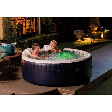 Intex Purespa Plus 4 Person Portable Inflatable Hot Tub Bubble Jet Spa 28429e Best Buy