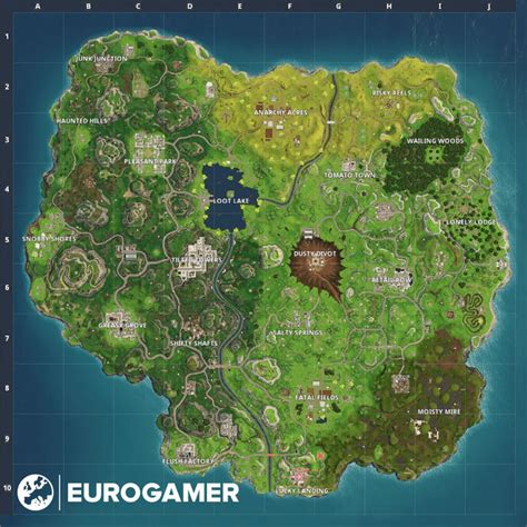 Fortnite Map Changes Dusty Divot Risky Reels And Other