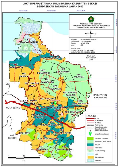 Peta Administrasi Kabupaten Bekasi Provinsi Jawa Barat Imagesee