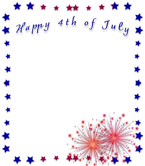 Free 4th Of July Borders Happy 4th Of July Border Clip Art