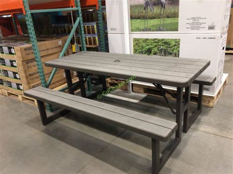29.25'' h x 36'' l x 36'' w; Lifetime Products Folding Picnic Table - CostcoChaser
