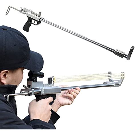 New Hunting Slingshot Rifle Precision Shooting Retractable Folding Catapult Powerful Stainless