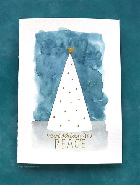 Easy Diy Christmas Cards Last Minute Card Ideas Kwernerdesign Blog