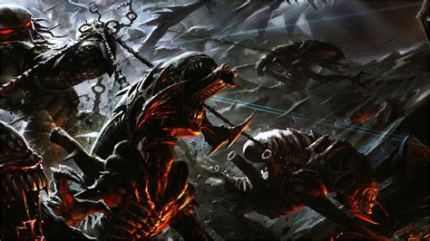 Download Predator Video Game Battle Alien Aliens Vs Predator HD Wallpaper