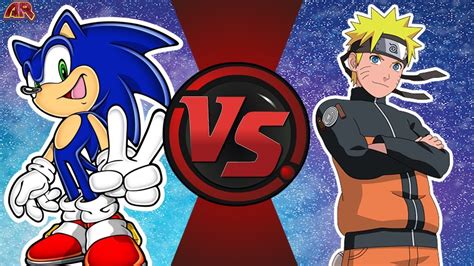 Sonic Vs Naruto Sonic The Hedgehog Vs Naruto Cartoon Fight Night