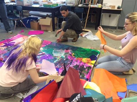Students create 'Abstraction' artwork with deep message | WBFO