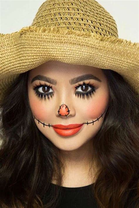 Newest Halloween Makeup Ideas To Complete Your Look Scarecrow