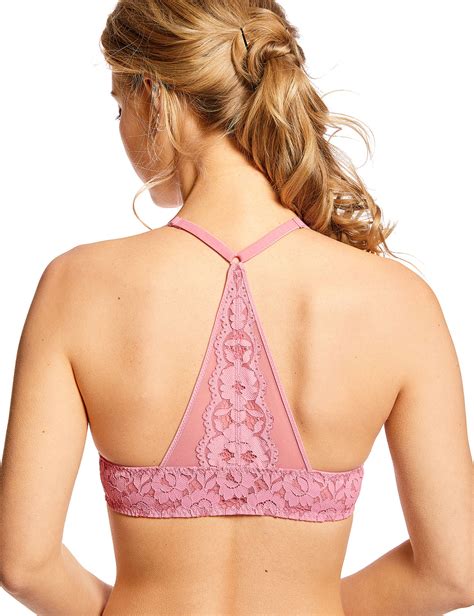 dobreva women lace front closure bra racerback underwire plunge padded bralette ebay