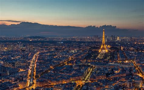 Cityscape Paris Building France Eiffel Tower Lights Wallpapers Hd