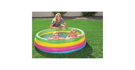 H2ogo Inflatable Rainbow Play Kids Swimming Pool Best Kiddie Pools