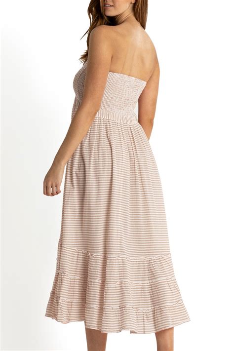 Sunseeker Summer Stripe Sunshine Maxi Dress Bone