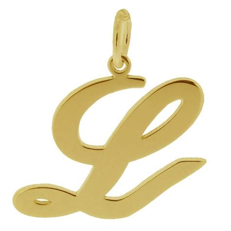 9ct Gold Plated Any Initial Letter Name Pendant Charm Necklace With