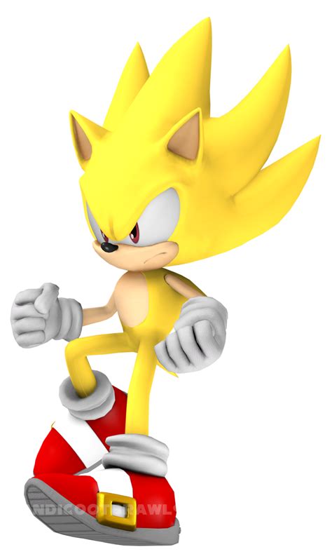 Outdated Render Modern Super Sonic Render By Bandicootbrawl96 On