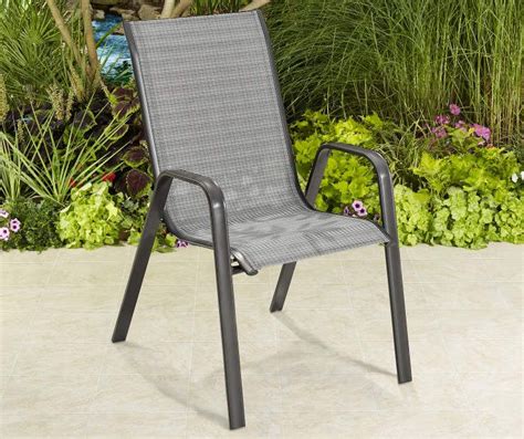 Sun damage, chemicals pool and daily use make fabric fade, stretch, fray and tear. Wilson & Fisher Brentwood Black Sling Patio Chair | Patio ...