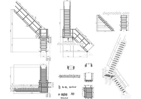 Wooden Staircase Autocad Drawings Free Download Cad Blocks