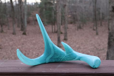 Memorial Cremation Ash Infused Glass Art Antlers — Emberstones