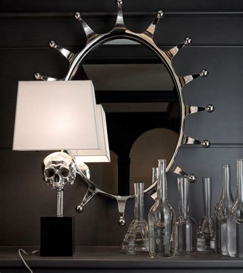 Furnishings and decor sale as much as 70% off yellow entryway. Blackmancruz.com Nickel Plated Bronze Skull Lamp $2850 ...