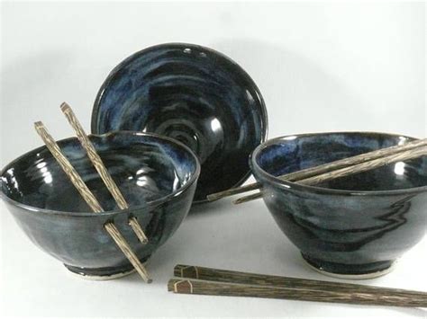 Ceramic Noodle Bowl Rice Bowl With Chopsticks Chopstick Pho Bowl