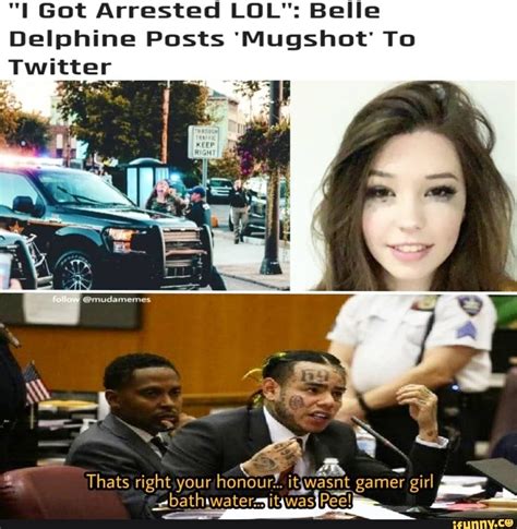 I Got Arrested Lol Belle Delphine Posts Mugshot To Mug Shots