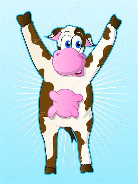 Cow Cartoon Character — Stock Vector © Gleighly 17460843