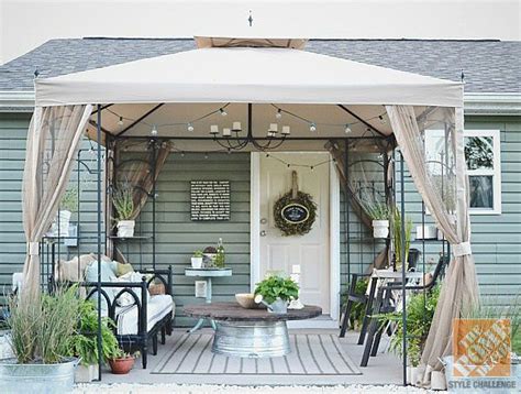 Creating a beautiful patio means more than just setting out a few chairs and hoping for the best. Patio Ideas - Create A Covered Patio With Paint and Thrift ...