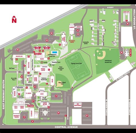 Christian Brothers University Campus Map