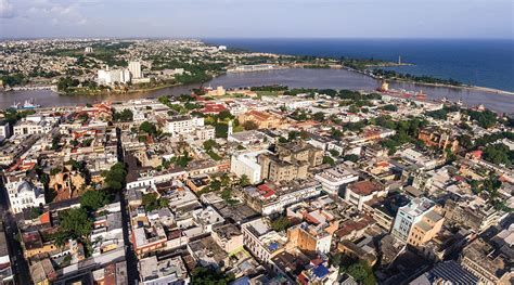 Vista Aérea De La Ciudad Colonial De Santo Domingo Declarada Patrimonio