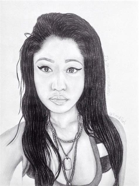 Finished Drawing Of Nicki Minaj Ig Selfie Ig Davidleedrawings