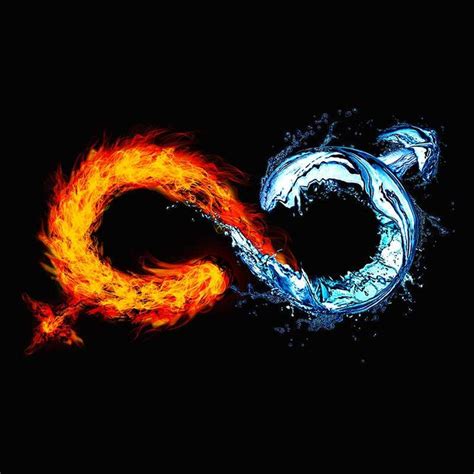 Fire Vs Water In 2023 Twin Flame Art Spirit Animal Art Galaxy Wallpaper