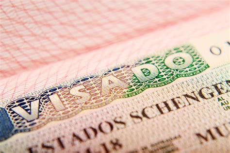 Schengen Visa In The Passport This Sample Of The Schengen Visa Has