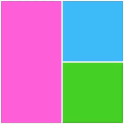 Color Trio Pink × Blue × Green Blue Color Schemes Butterfly