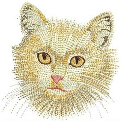 Cats Embroidery Design Cat Embroidery Design
