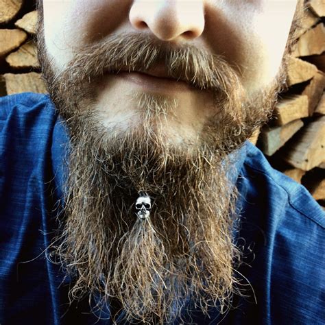 Beard Bead Kit Shrunken Head Stainless Steel Beard