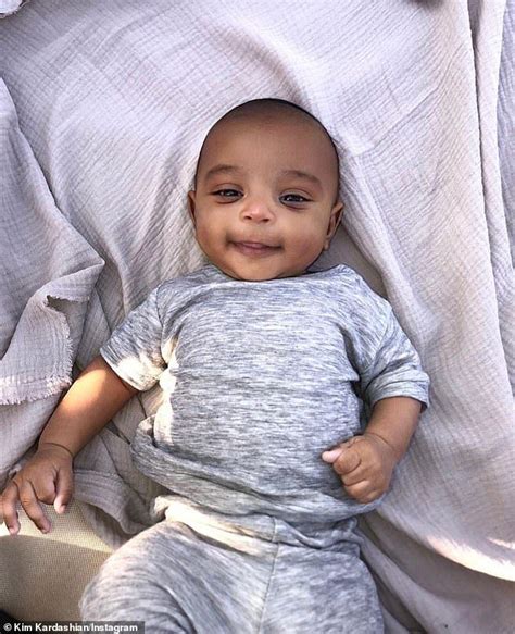 Kim Kardashian Says Baby Psalm Is So Sweet In Adorable Photo Of The Two Month Old Daily Mail