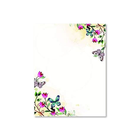 100 Stationery Writing Paper With Cute Floral Designs Perfect Etsy