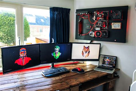 9 Ridiculously Awesome Wall Mounted Pc Builds From Around The Internet