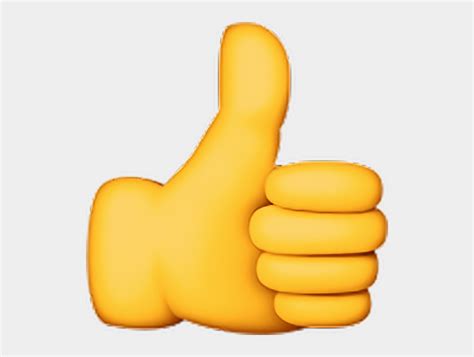 Thumbs Up Cartoon Emoji The Job Letter