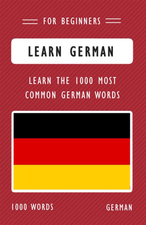 Learn German Learn The 1000 Most Common German Words This Book Helps